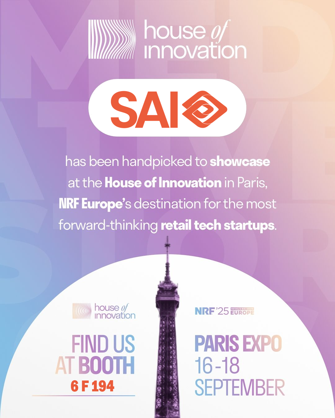 Visit SAI Group’s booth at NRF 2025 to discover how we help prevent shoplifting